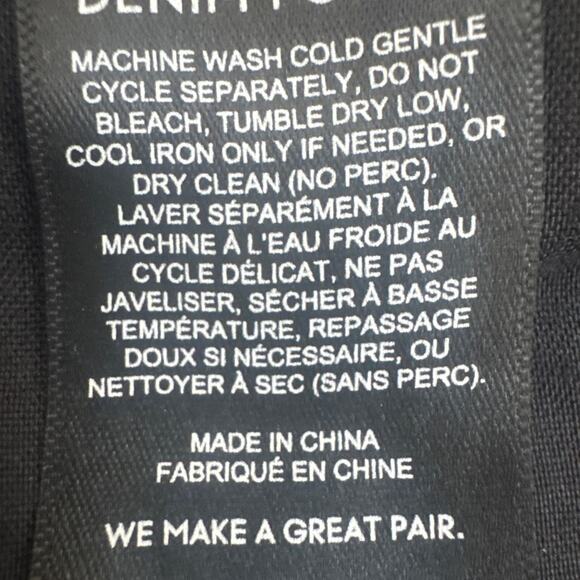 Aritzia Denim Forum Jeans The Arlo High Rise Straight Size 28 Black Wash Stretch - Picture 9 of 11